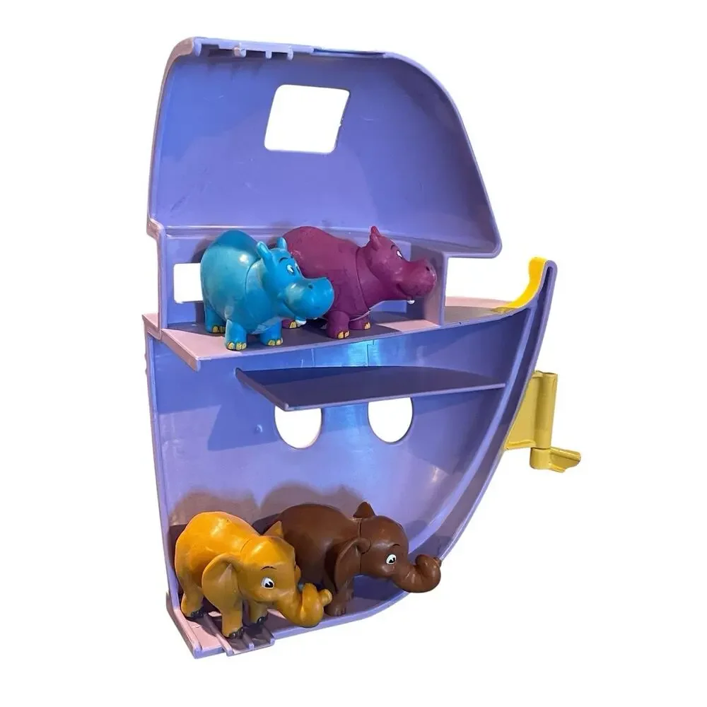 Boley Noah's Ark Playset Bible Story Boat Toy 14 Piece Not Complete Damage 2001